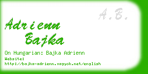 adrienn bajka business card